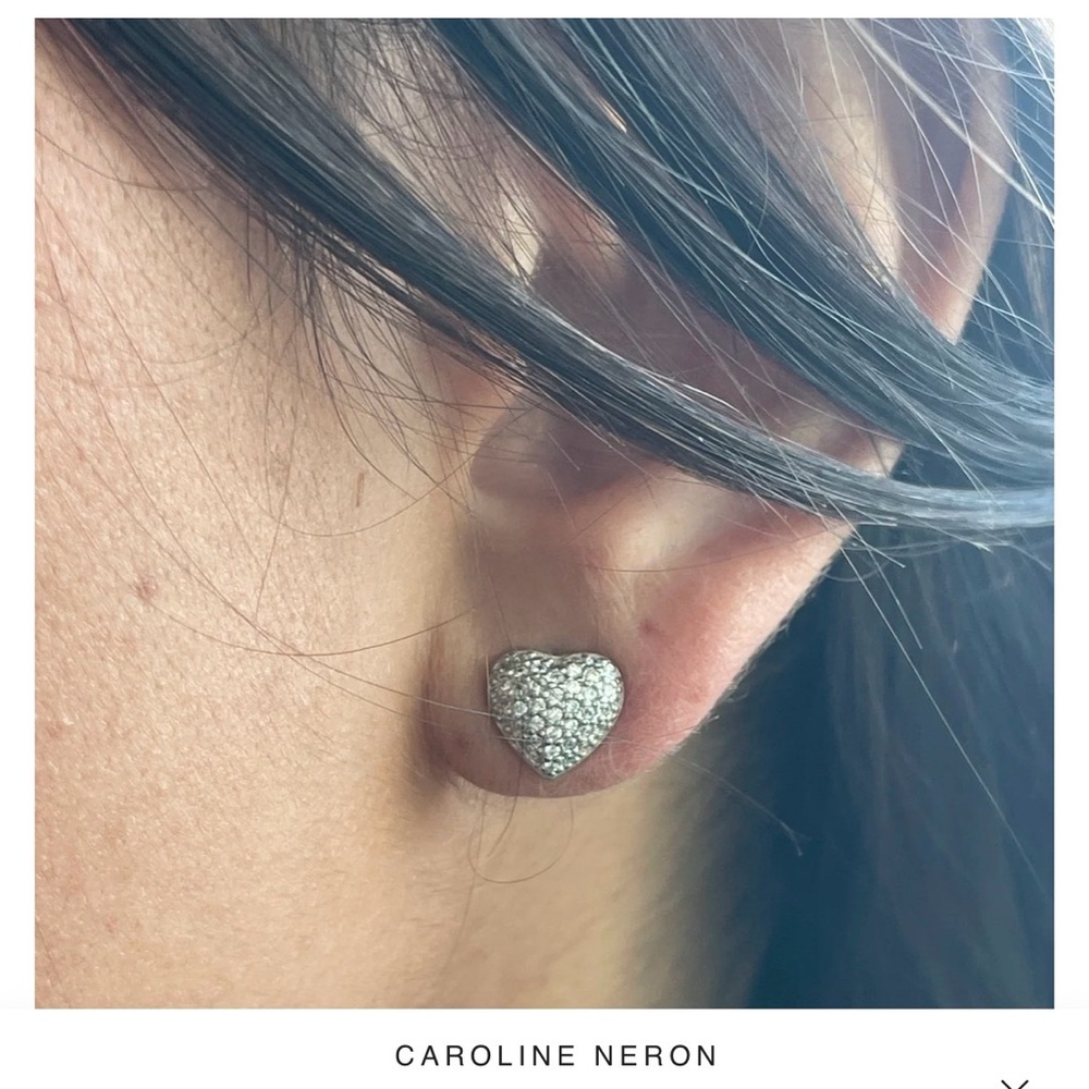 Sterling silver Heart-shaped Earrings